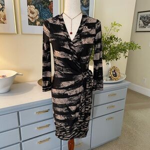 BCBG MaxAzria Jersey knit wrap dress, size S